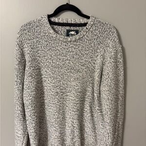 Roots Black and White Men's Crewneck Sweater